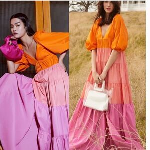 Staud Meadow Colorblock Dress size medium